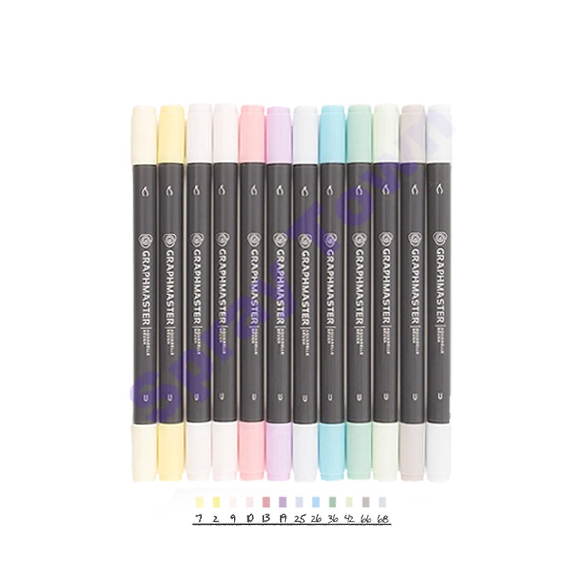 Graphmaster Aquarel Brush Sat B Pastel Graphmaster Aquarel Brush Sat B Pastel