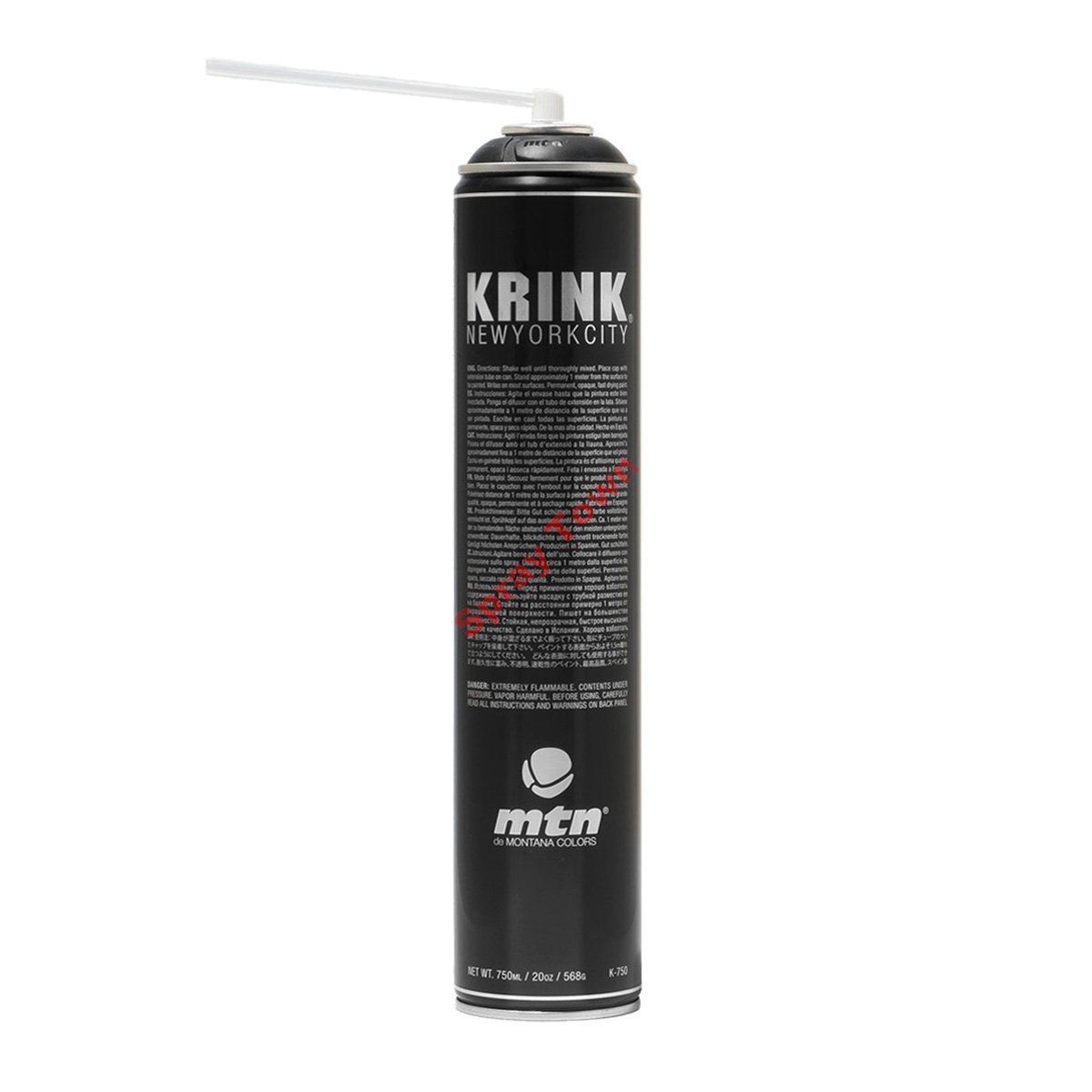 MTN Krink K-750 750ml черная краска в баллончике граффити Украина