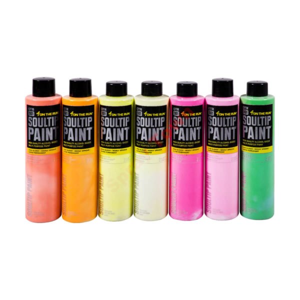 On The Run OTR.901 Soultip Paint 210ml - Neon Colors (Apricot, Orange, Yellow, Yellow Pastel, Pink, Pink Pastel, Green)