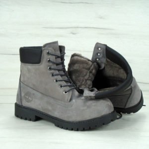 Мужские зимние ботинки Timberland Серые