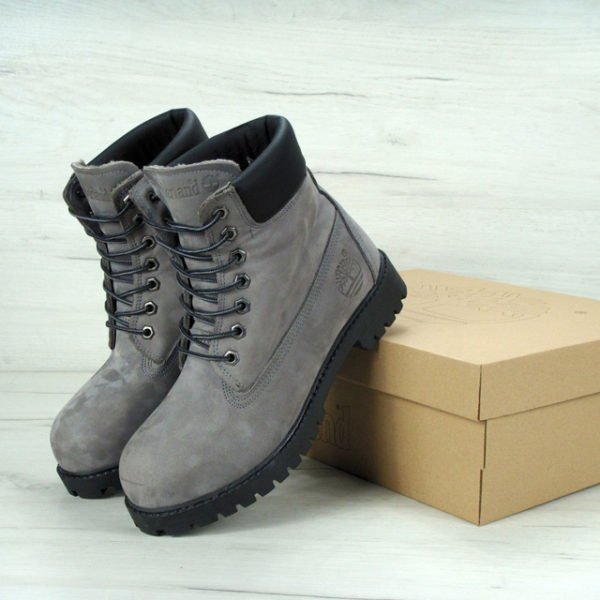 Мужские зимние ботинки Timberland Серые
