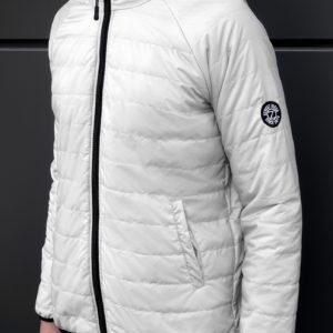 Мужская осенняя Стеганая Куртка светло-серая купить в интернет магазине Украина