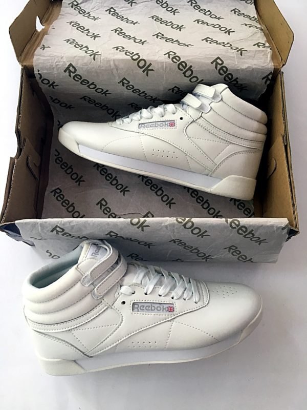 Женские высокие кроссовки Reebok Classic Leather White High купить Украина