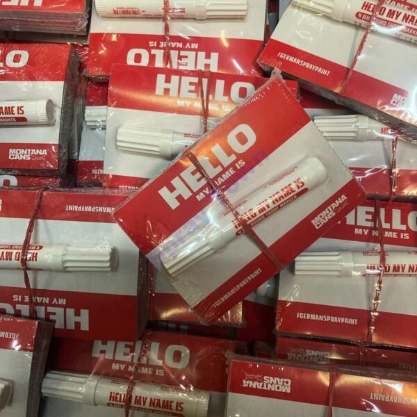 Montana Hello My Name Is - Red 100pcs