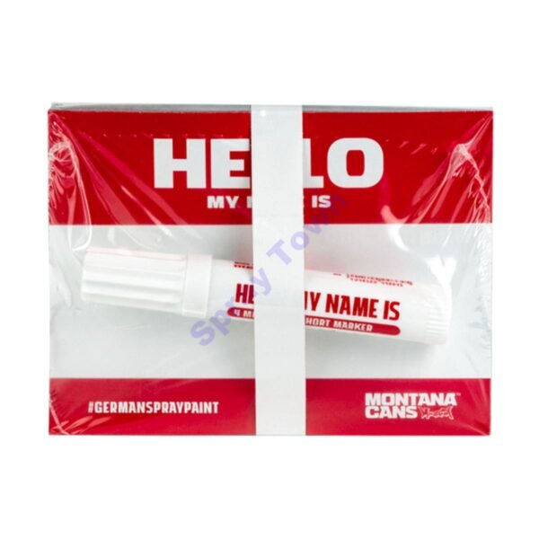 Montana Hello My Name Is - Red 100pcs