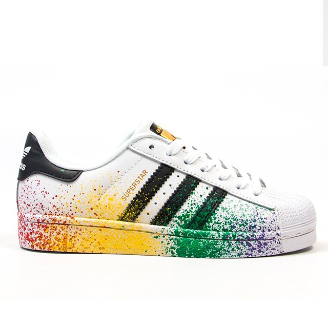 Superstar pride pack store dames geel