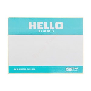 Sticker Pack Montana Hello My Name Is Roll 500pcs - Turquoise