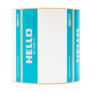 Sticker Pack Montana Hello My Name Is Roll 500pcs - Turquoise