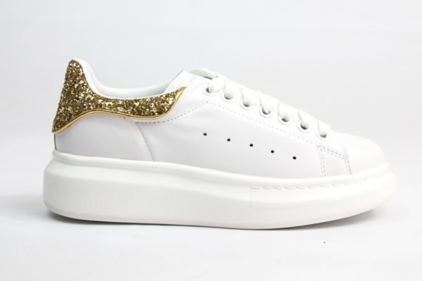 Кроссовки женские Alexander Mcqueen White Gold Украина