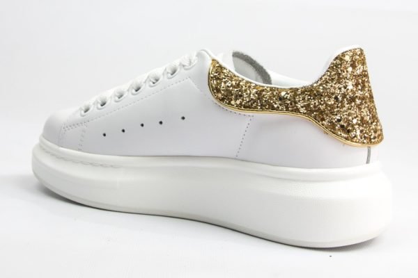 Кроссовки женские Alexander Mcqueen White Gold Украина
