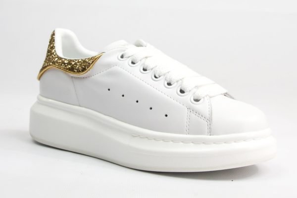 Кроссовки женские Alexander Mcqueen White Gold Украина