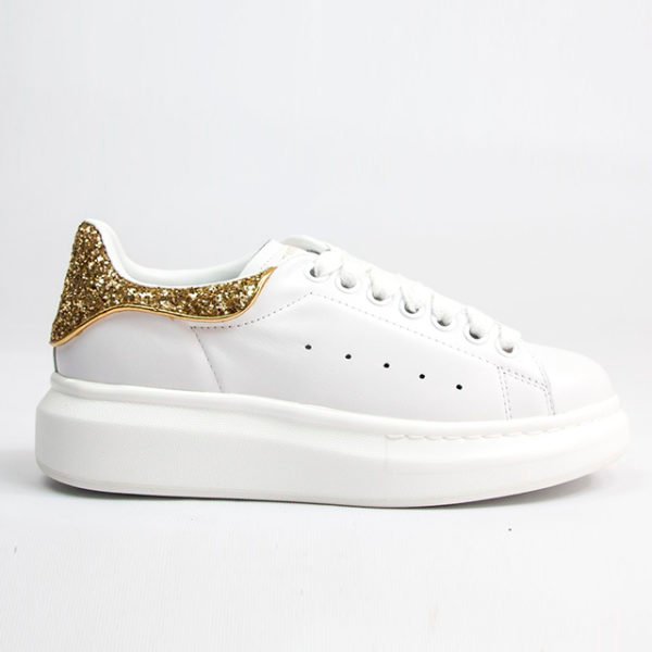 Кроссовки женские Alexander Mcqueen White Gold Украина