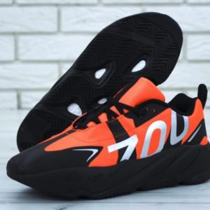 Кроссовки мужские Adidas Yeezy Boost 700 Black Orange