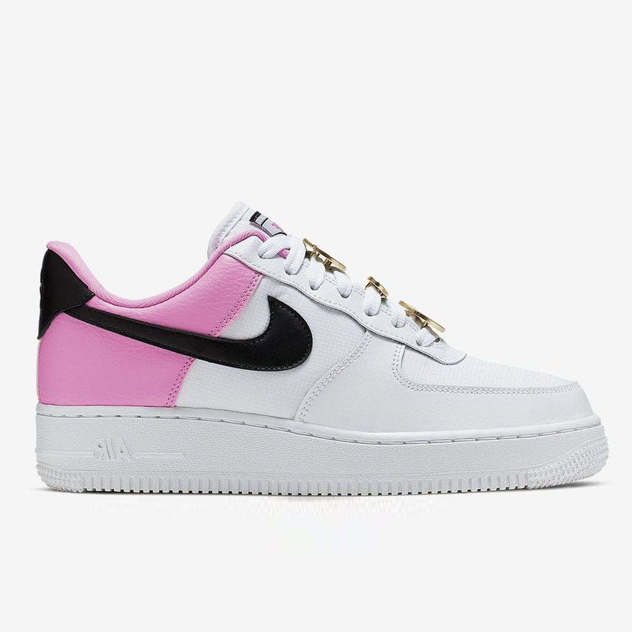 white and pink air force
