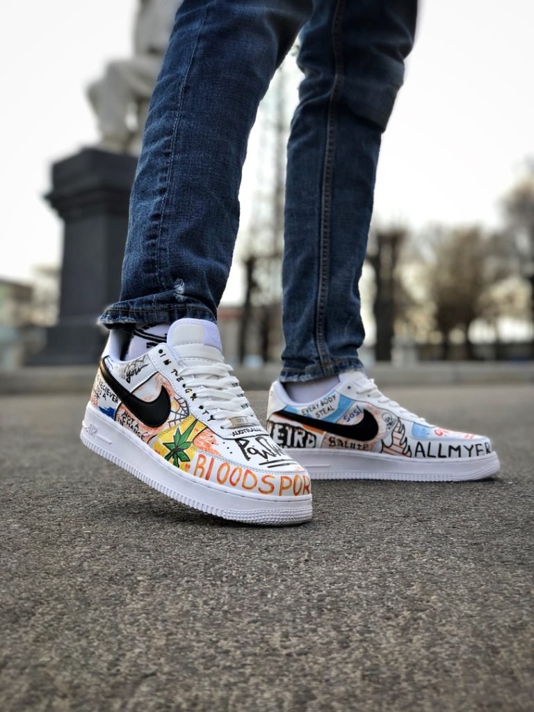 Nike Air Force 1 кастом кости