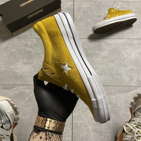 Кеды Женские Converse One Star Premium Suede Yellow