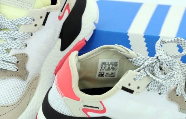 Кроссовки женские Adidas Nite Jogger White + Рефлектив