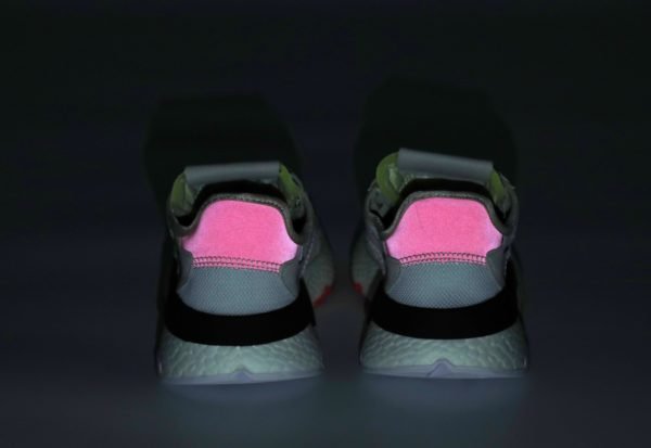 Кроссовки женские Adidas Nite Jogger White + Рефлектив