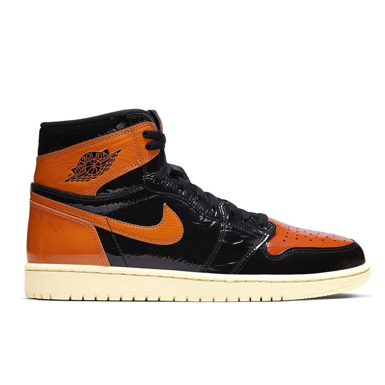 Nike Air Jordan 1 Retro Black Orange Gloss