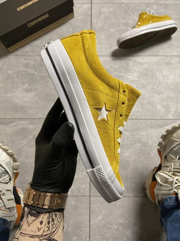 Кеды Женские Converse One Star Premium Suede Yellow