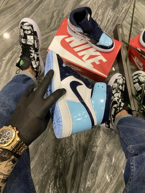 Кроссовки женские Nike Air Jordan 1 Blue Black