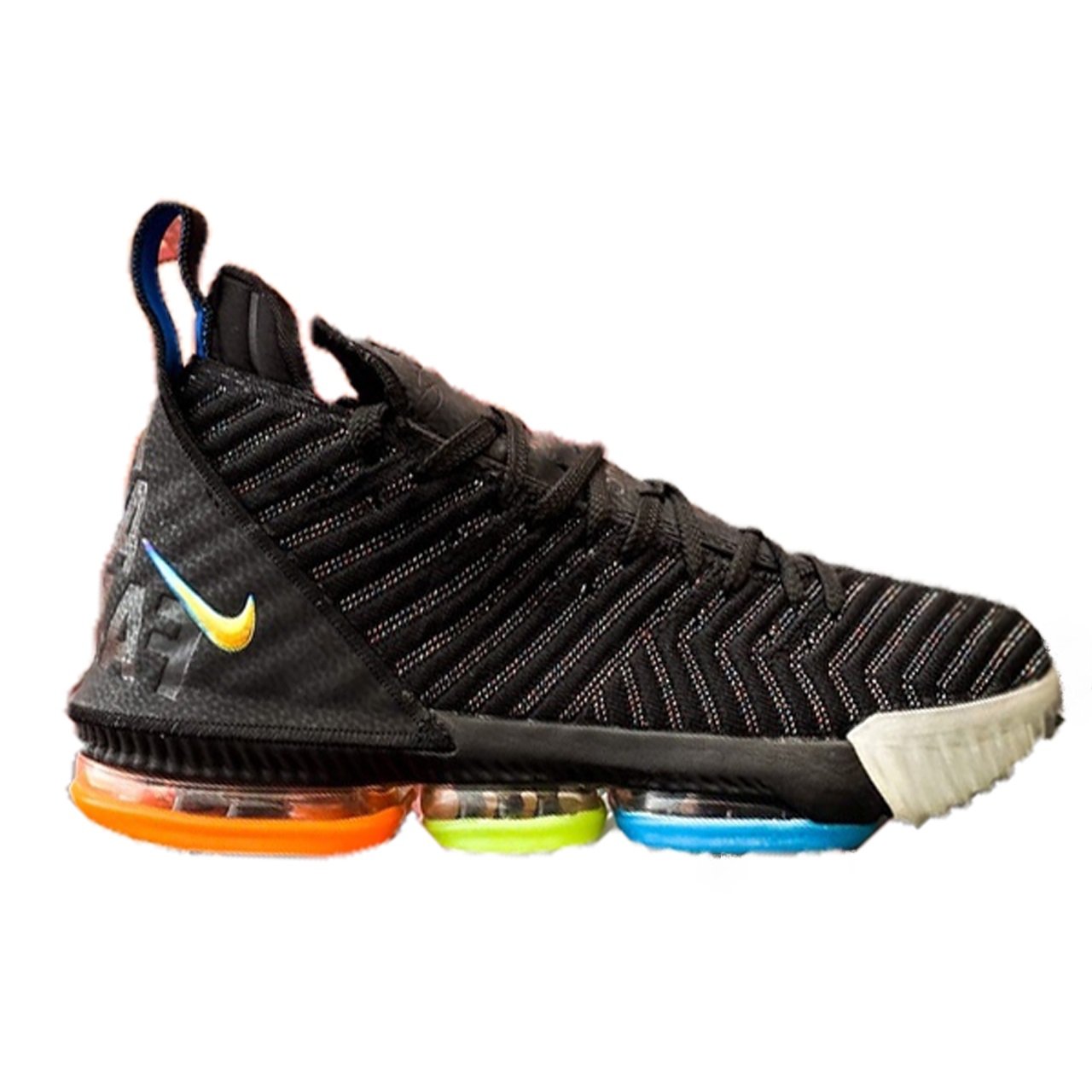 Lebron 16 black and 2024 green