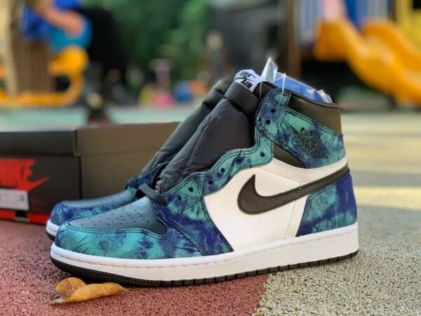 Кроссовки мужские Nike Air jordan 1 Retro High OG TIE DYE