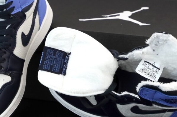 Кроссовки Jordan 1 Retro Blue Black White Winter Зимние