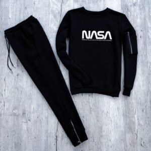 Утепленный мужской костюм Black NASA