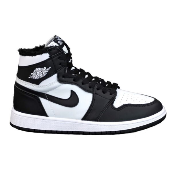 Кроссовки Jordan 1 Retro Black White Winter Зимние