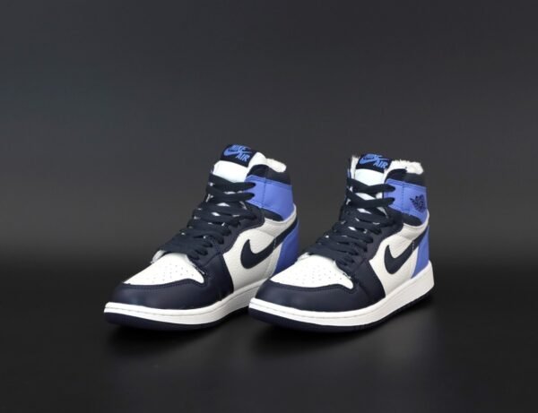 Кроссовки Jordan 1 Retro Blue Black White Winter Зимние