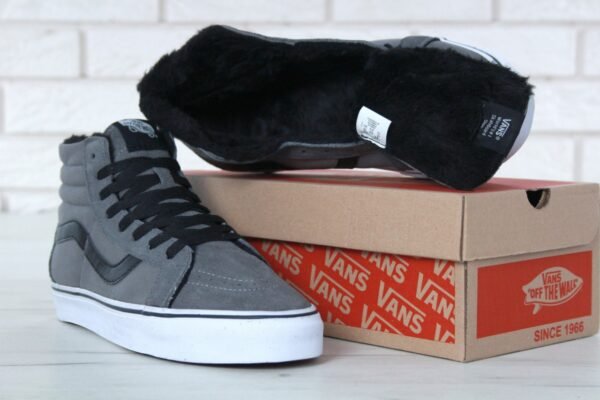 Кеды мужские Vans Winter Grey зимние с мехом