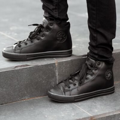 Мужские Зимние Кроссовки Converse black