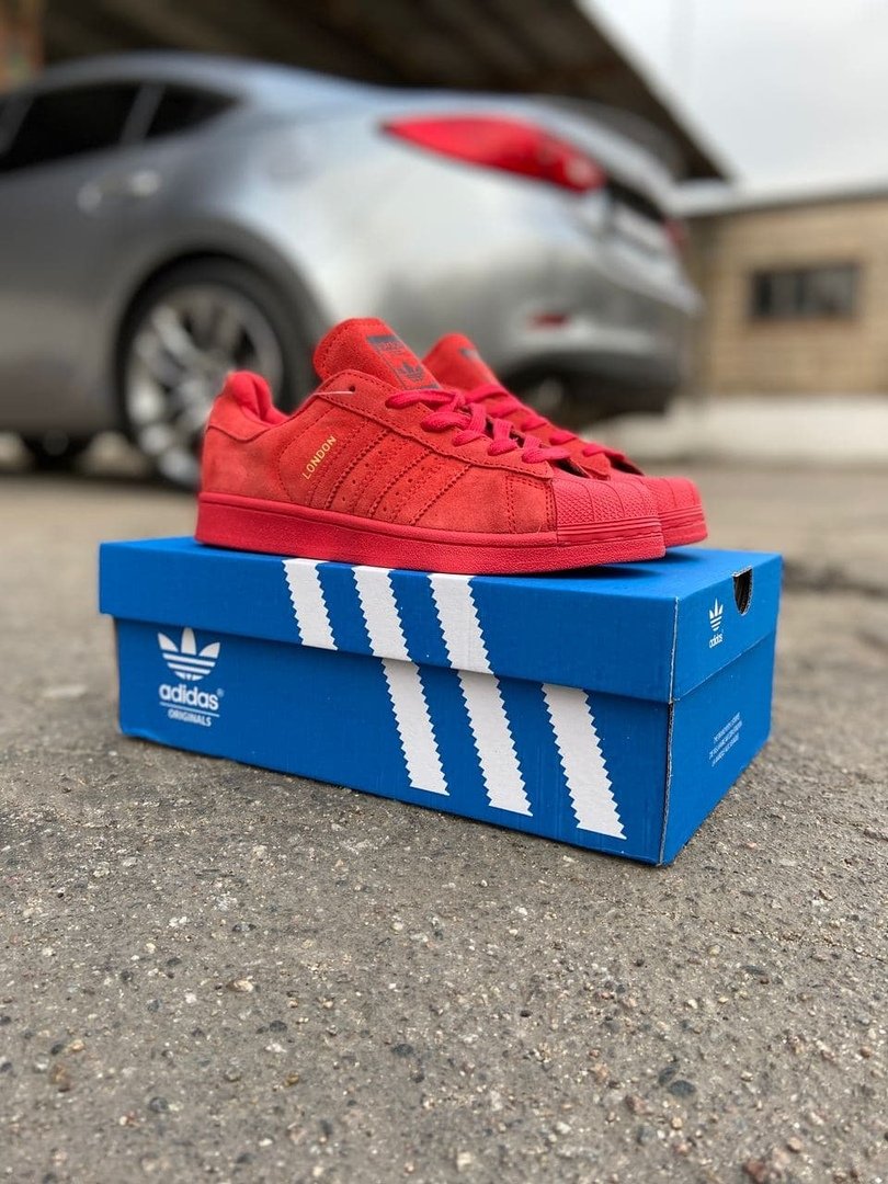 Adidas superstar paris clearance red