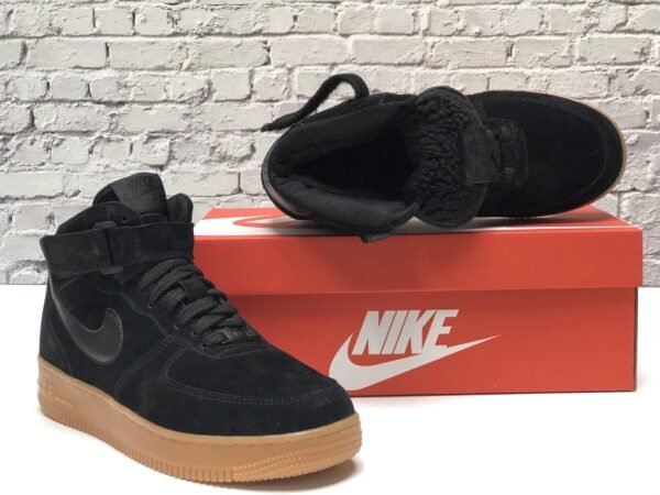 Кроссовки Nike Air Force Black Winter Зимние
