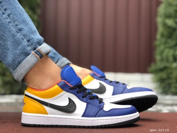 Кроссовки мужские Nike Air Jordan 1 Low Blue yellow