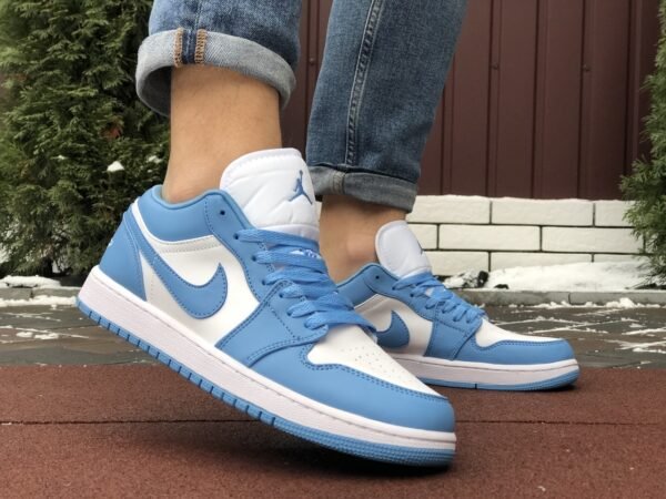 Кроссовки мужские Nike Air Jordan 1 Low White Blue