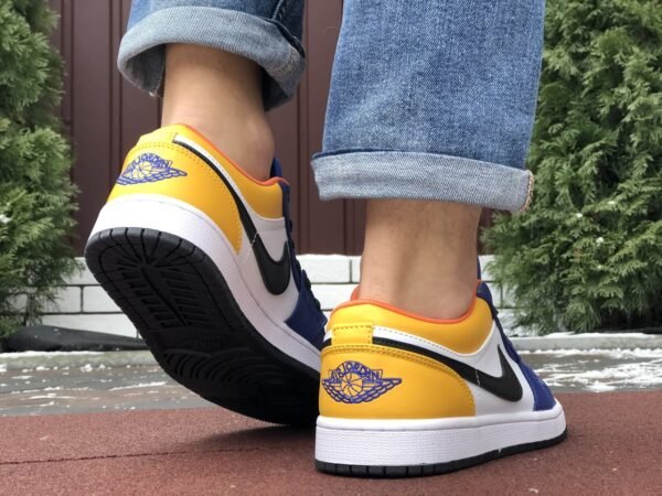 Кроссовки мужские Nike Air Jordan 1 Low Blue yellow