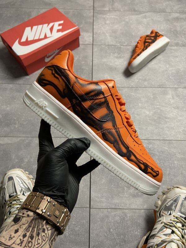 Кроссовки мужские Nike Air Force 1 Low Skeleton Orange