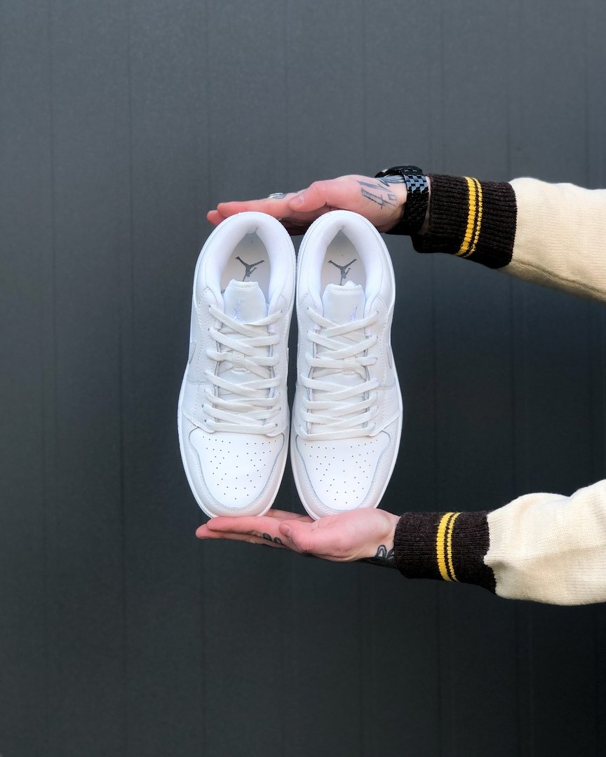 Jordan 1s best sale low white