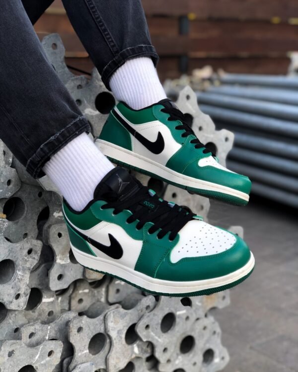 Кроссовки мужские Nike Air Jordan 1 Low Green White