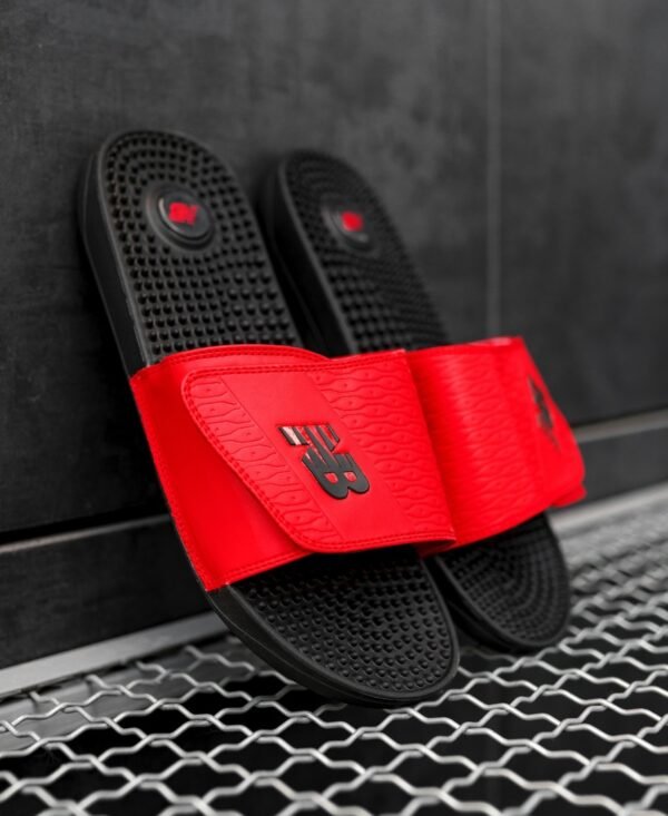 Тапки Массажные New Balance Black Red