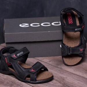 Мужские кожаные сандалии Ecco черные