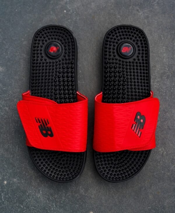 Тапки Массажные New Balance Black Red