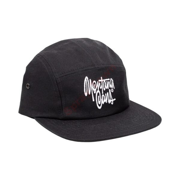 MONTANA-CANS-5-PANEL-CAP-SHAPIRO-TAG-BLACK