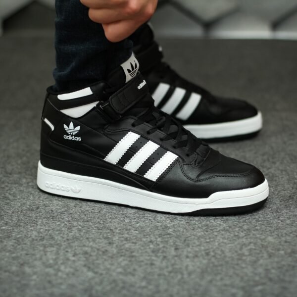 Мужские зимние кроссовки Adidas Forum Black