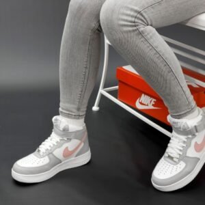 Кроссовки женские Nike Jordan 1 Retro Grey Winter