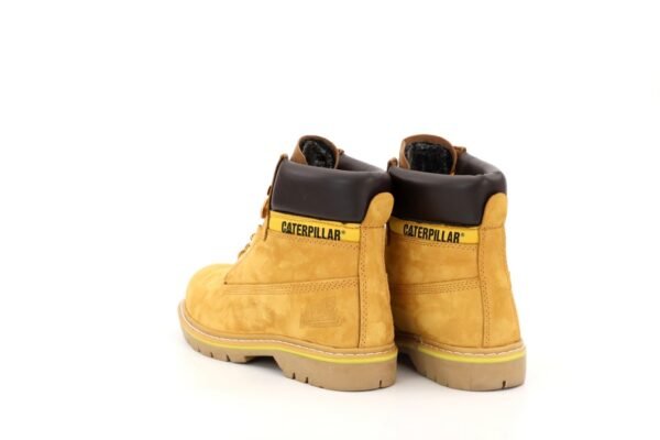 Мужские зимние ботинки caterpillar оранжевые