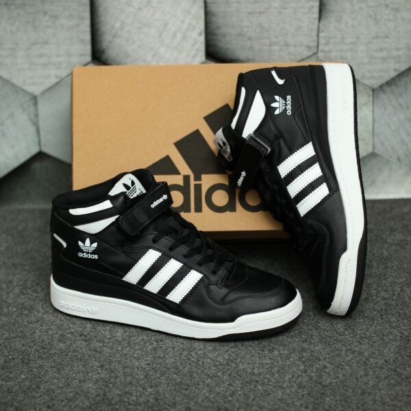 Мужские зимние кроссовки Adidas Forum Black