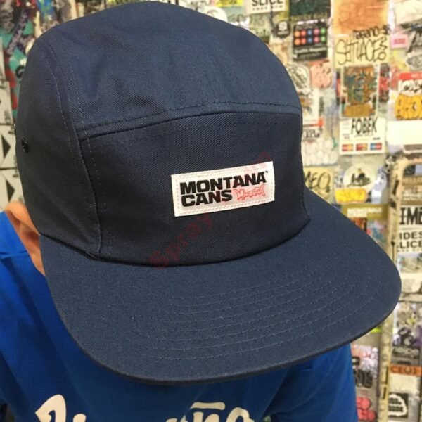 Montana 5 Panel Cap Typo Logo